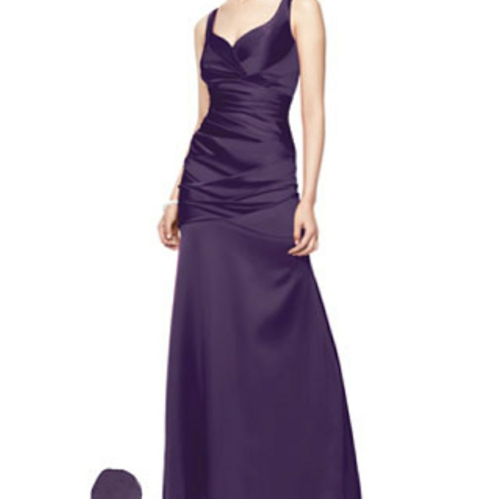 Plum Purple Fit-to-Flare Floor Length Gown
